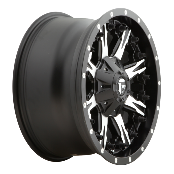 Fuel One Piece D541 NUTZ MATTE BLACK MACHINED 20X10 8X180 -12et D54120001850