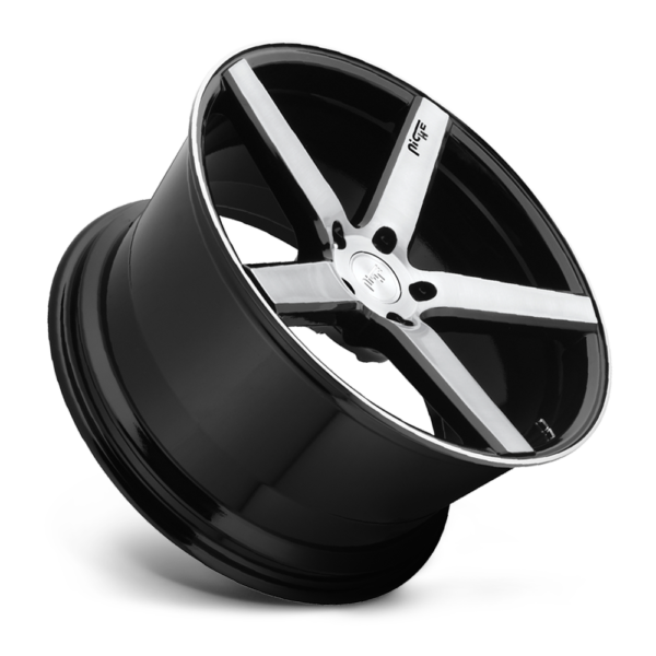 Niche Road Wheels M124 MILAN GLOSS BLACK BRUSHED 20X8.5 5X112 34et M1242085F8+34