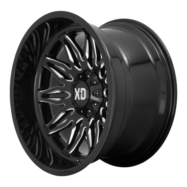 XD XD859 GUNNER GLOSS BLACK MILLED 22X12 5X5.0/5.5 -44et XD85922235344N