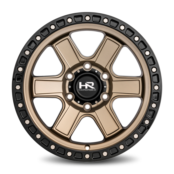 Hardrock Offroad H104 17×9 6×135 Matte Bronze-Black Lip H104-179036112BR