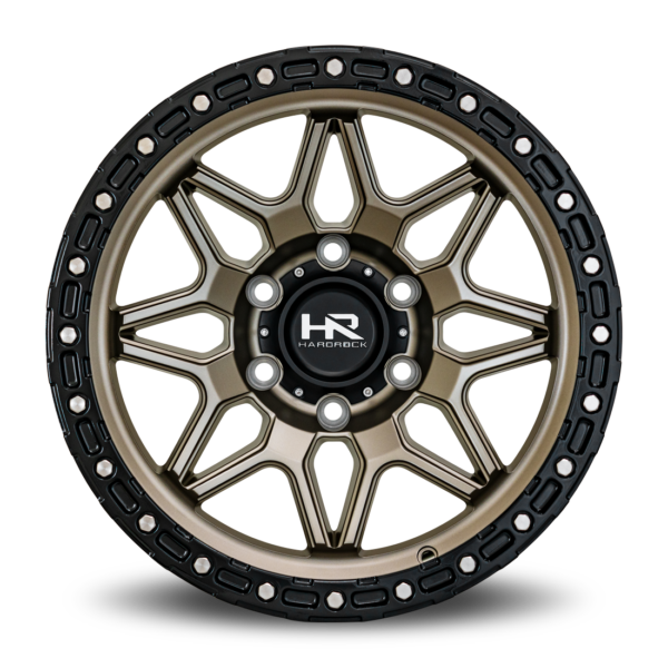 Hardrock Offroad H105 17×9 5×127 Matte Bronze-Black Lip H105-179073001BR