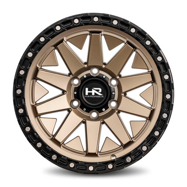 Hardrock Offroad H106 17×9 6×139.7 Matte Bronze-Black Lip H106-179083001BR