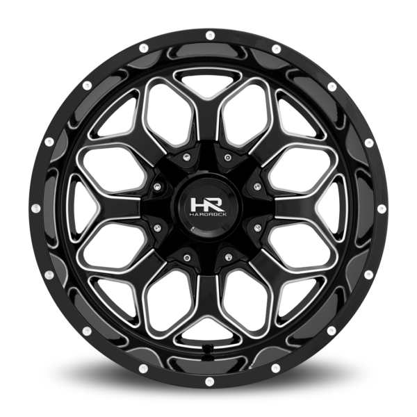 Hardrock Offroad H712 20×9 6×135/139.7 Gloss Black Milled H712-209037000GBM