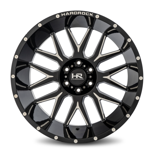 Hardrock Offroad Affliction XPosed 22×12 6×135 Gloss Black Milled H500-221236144BM