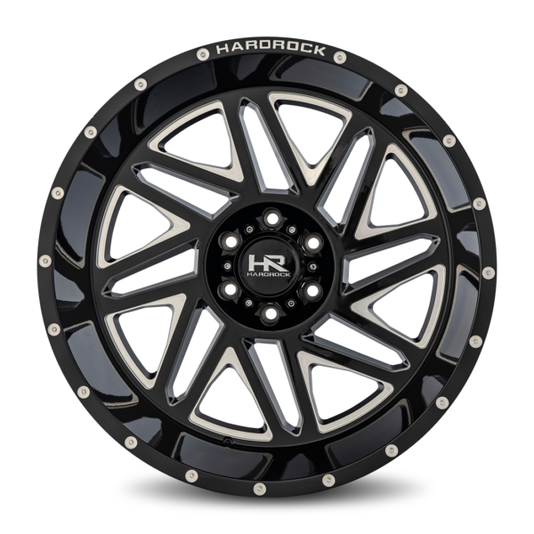 Hardrock Offroad Bones XPosed 22×12 5×139.7 Gloss Black Milled H501-221285151BM