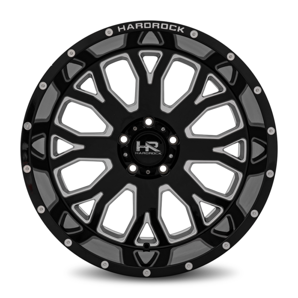 Hardrock Offroad Slammer XPosed 20×12 5×139.7 Gloss Black Milled H504-201285144BM