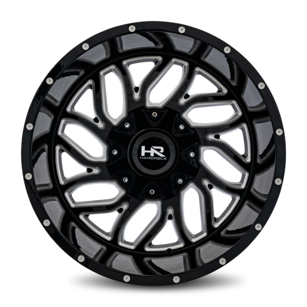 Hardrock Offroad Destroyer 20×12 8×165.1 Gloss Black Milled H707-201281151GBM